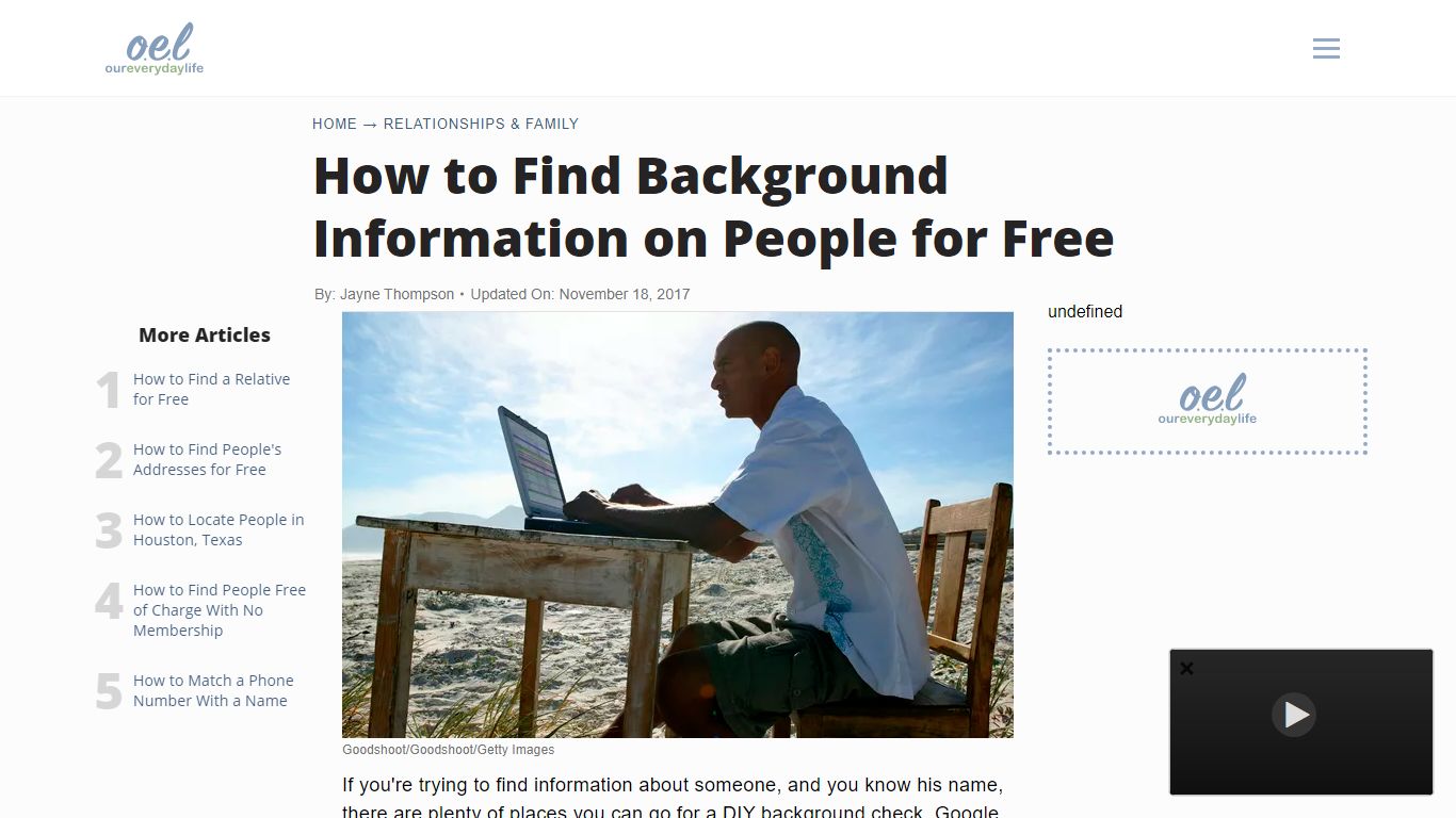 How to Find Background Information on People for Free